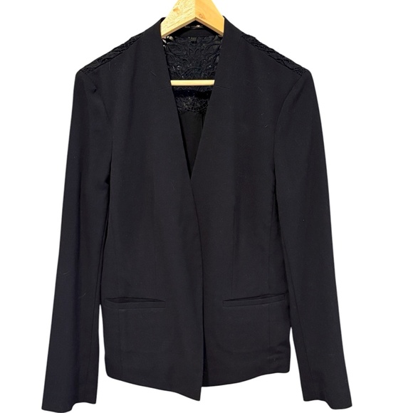 Kobi Halperin Navy Blazer with Lace Back Detail – Size L - Picture 1 of 5